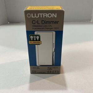 Lutron Diva CL DVCL-153PR-WH Single /3-Way 150W CFL/ LED 600W,  Dimmer, White